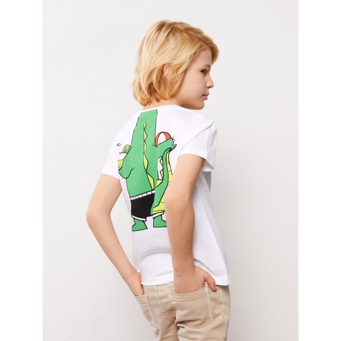 Lc Waikiki T-Shirt garçon à manches courtes imprimé col ras du cou