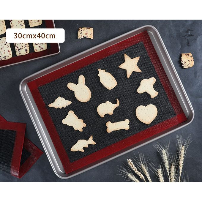 Tapis de cuisson en Silicone perforé antiadhésif, 40x30cm, revêtement de  plaque de four en fibre de verre, pain, macaron bouffant, tapis de pâte à  rouler