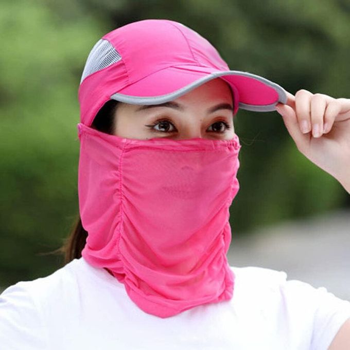 Casquette Femme à Large Visière Avec Protège-nuque Amovible - Protection UV 360° - Polyester Respirant - Pour Plage, Randonnée, Jardinage