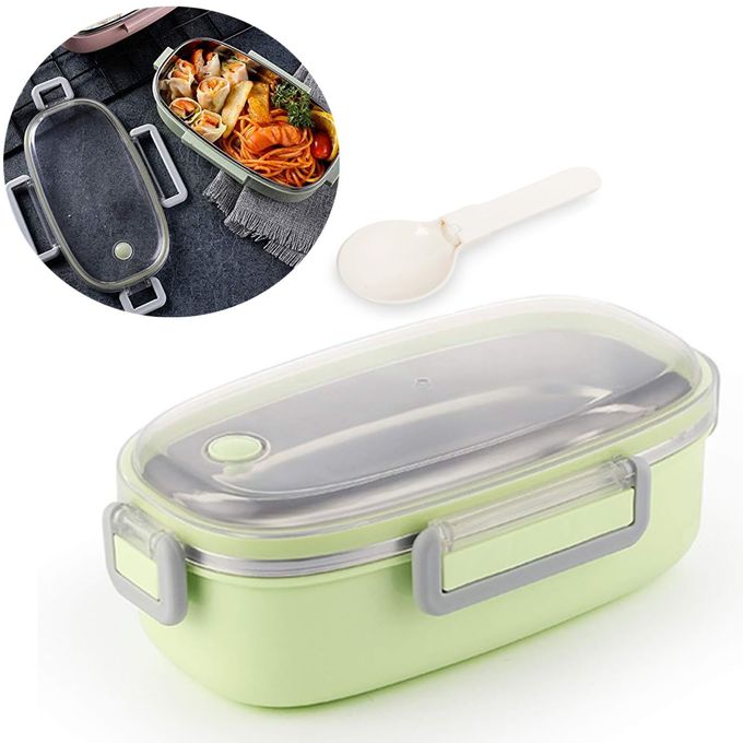 Generic Boîte à lunch portable avec compartiments en acier inoxydable pour  l'école à prix pas cher