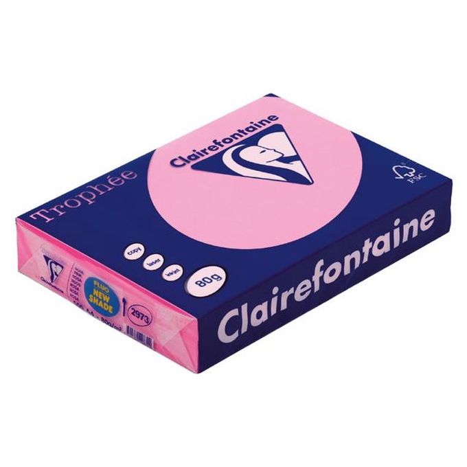 Claire Fontaine Ramette 500 Feuilles Papier 80g A4 fluo Rose TROPHÉE à prix  pas cher