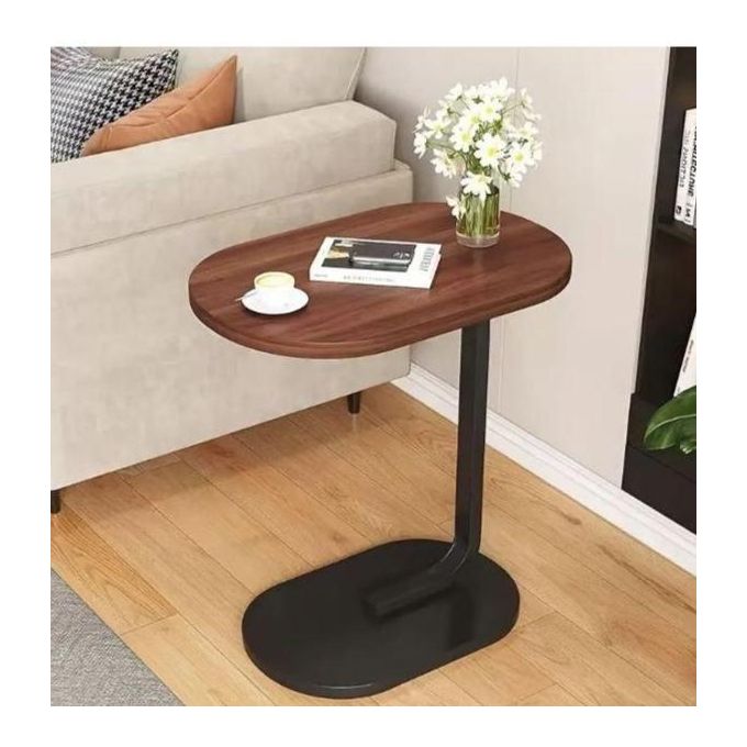Table Basse D'Appoint En C Noire - Table Canapé Lit Avec Rangement, Petit Espace
