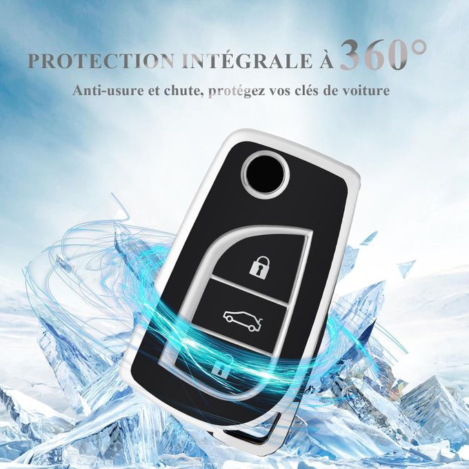 Coque Silicone Pour Clé Voiture Toyota, Peugeot, Citroën | Protection Antichoc, Design Ouvert Signal
