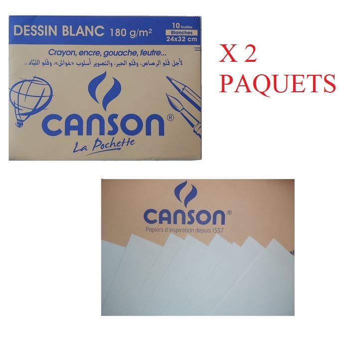 Canson - Pochette papier calque - 10 feuilles - A3 - 90 gr Pas