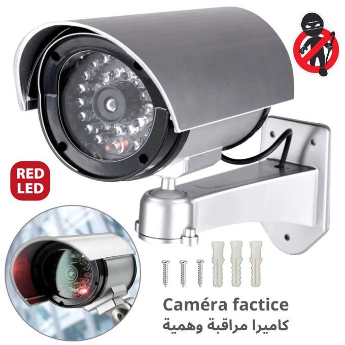 Caméra factice Dummy Fausse caméra de surveillance Clignotant LED
