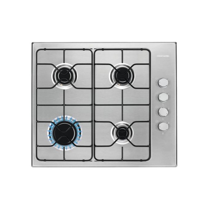 Table de cuisson à gaz 4 feux AGS64 élégante et chic inox 60 cm