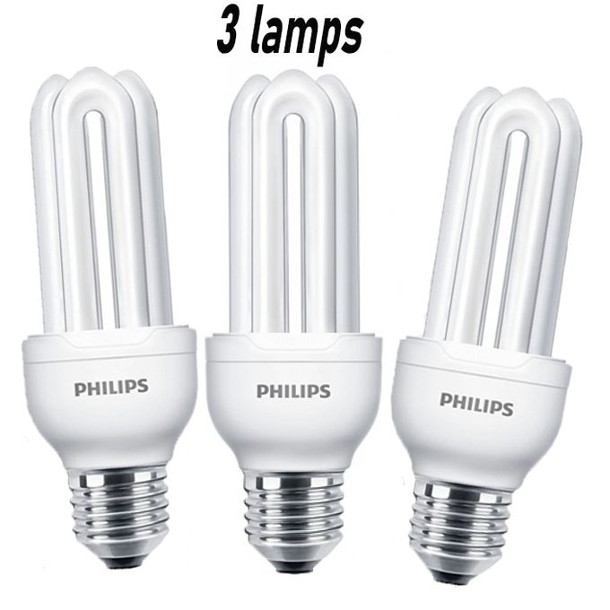 Philips Pack 3 ampoules basse consommation E27 18W, lumière LED,ampoules  faible consommation d'énergie économie à prix pas cher