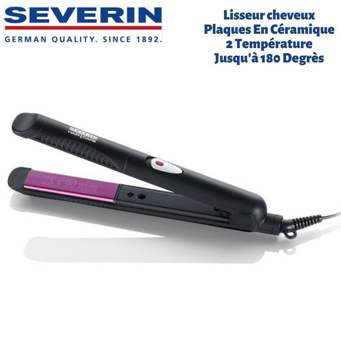 Lisseur Cheveux Plaques En Céramique Pour Cheveux Lisses & Bouclé Fer à Lisser 2 Vitesses Max 180C