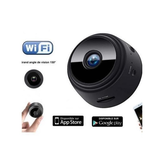 Mini caméra de surveillance Ip wifi HD 1080p sans fil avec détection de mouvement