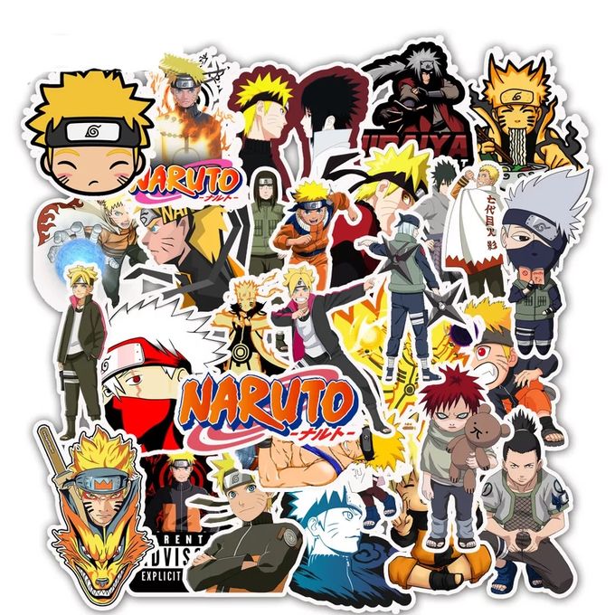 Stickers 50pcs dessin Anime NARUTO étanche enfants - autocollants