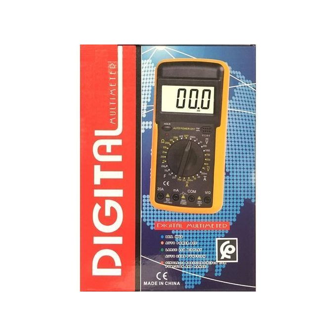 Generic Multimètre Ampèremètre Voltmètre Metrix Digital Ohm Testeur DT-830D  à prix pas cher