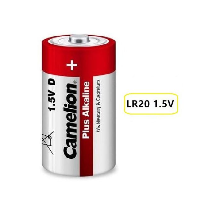 Cello de 2 piles Plus alcaline D LR20 Camelion