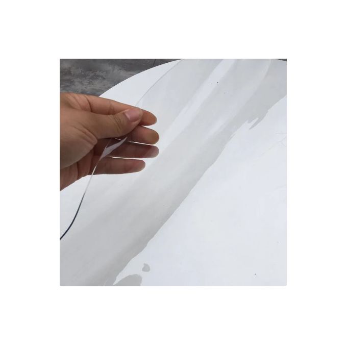 Generic Nappe transparente epaisse en PVC, forme ronde -diamètre