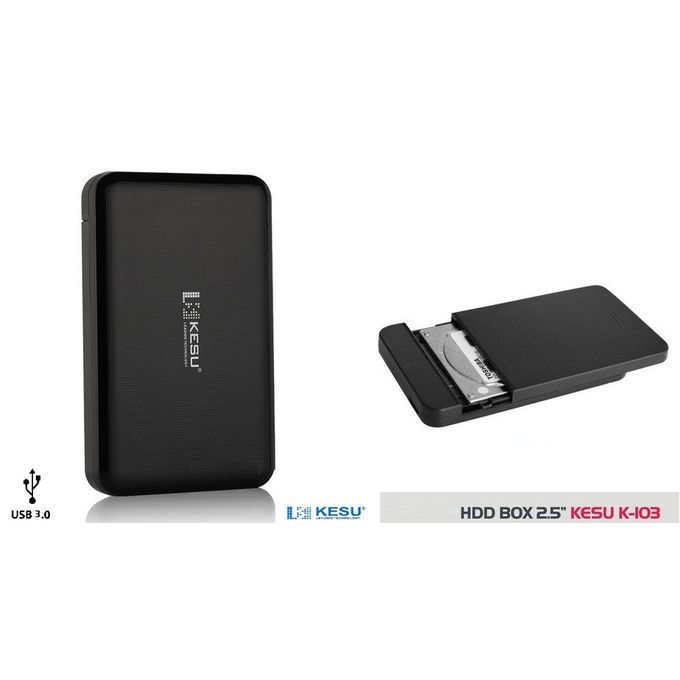 Kesu boîtier de disque dur externe SSD K103 USB 3.0 Disque dur SATA 2,5 pouces