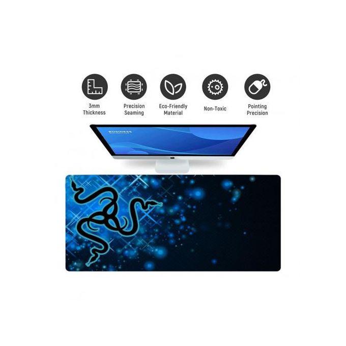 Generic Tapis de souris XXL haute qualité pour PC ,bureau  Rize-Bleu-Samp+Sticker cadeau à prix pas cher