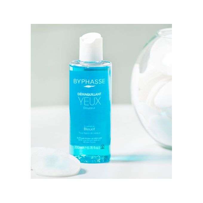 Démaquillant Yeux Douceur à l'extrait de Bleuet Byphasse 200ml 