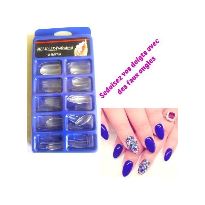Faux Ongles Transparents 100