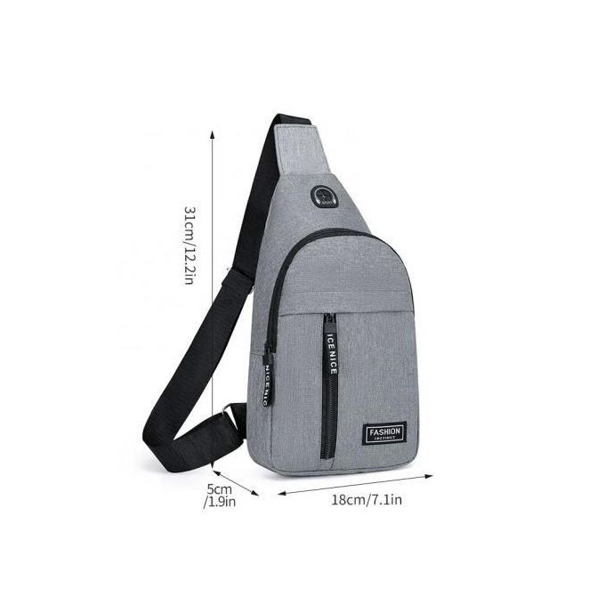 Pochette Tour De Cou Anti-vol Avec Protection RFID - Unisexe étanche - Pour Documents, Passeport, Cartes - Gris 19x14 Cm