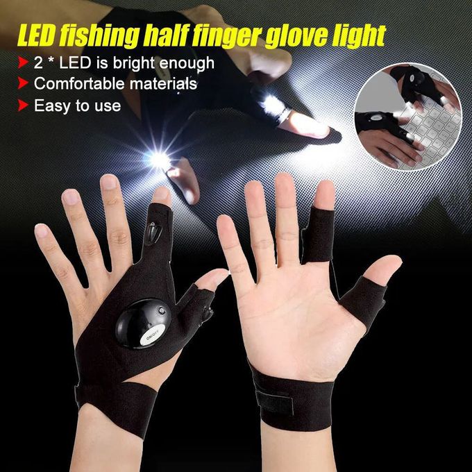 Gants LED avec lumières étanches - Gants de Lampe de Poche à LED ，Gants  Lumineux pour Adultes Pour le vélo, la pêche, la réparation - Cdiscount Auto