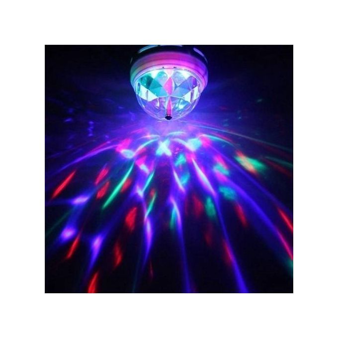 Ampoule rotative LED Disco Ball 3W E27 RGB Party Maroc