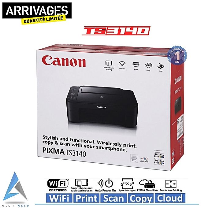 Canon Imprimante Jet D Encre Couleur 3 En 1 Wi Fi Pixma Ts3140 A Prix Pas Cher Jumia Maroc Le plus difficile, c'est de choisir. jumia