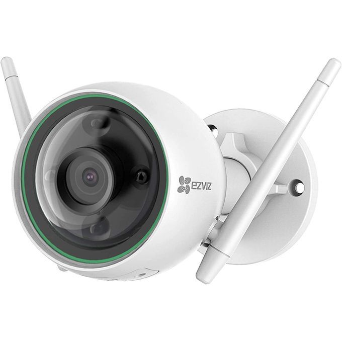 Ezviz Caméra de sécurité extérieure couleur, détection  2MP étanche SD 256 Go
