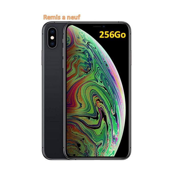 Apple iphone Xs MAX Noir - 4Go/256GO -batterie 89% - chargeur nn inclus - remis a neuf
