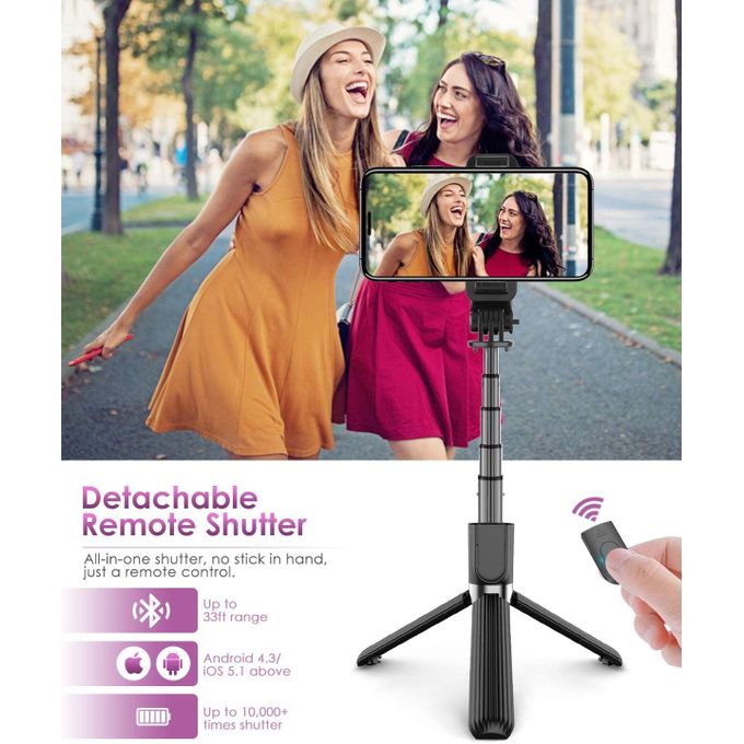 Perche Selfie, Selfie Stick Bluetooth Trépied Bluetooth Bâton de