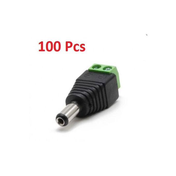 Pack 100 Fiche Connecteur Adaptateur pour Camera de Surveillance
