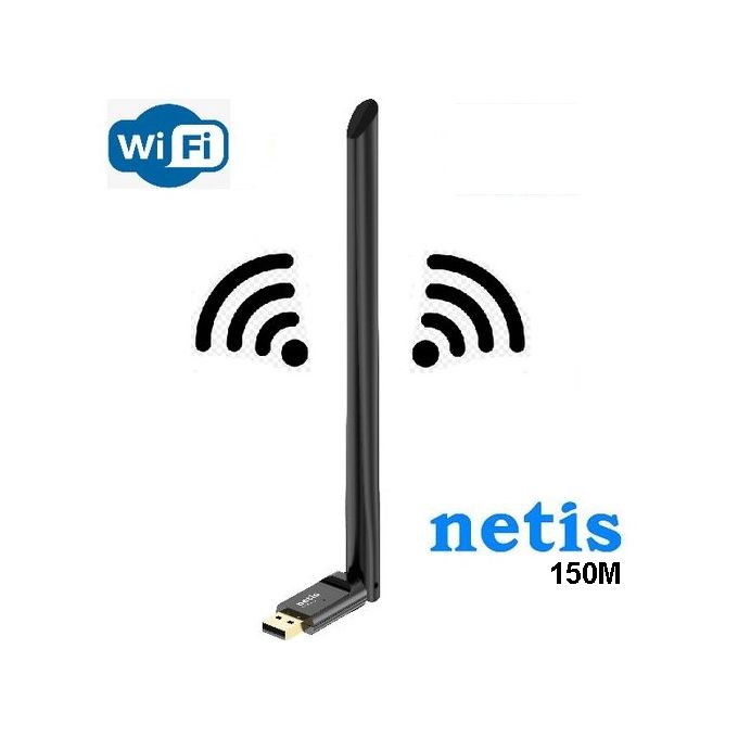 Netis Dongle Usb Wifi 150M avec Antenne 6dBi Inclinable // Clé Wireless  Carte Réseau à prix pas cher