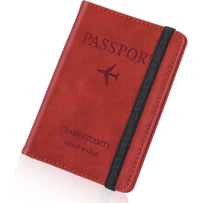 Shipenophy Porte-Passeport, Cuir PU Pratique pour Assurer la sécurité de la  Couverture du Passeport étanche Doux Confortable pour Carte de crédit pour