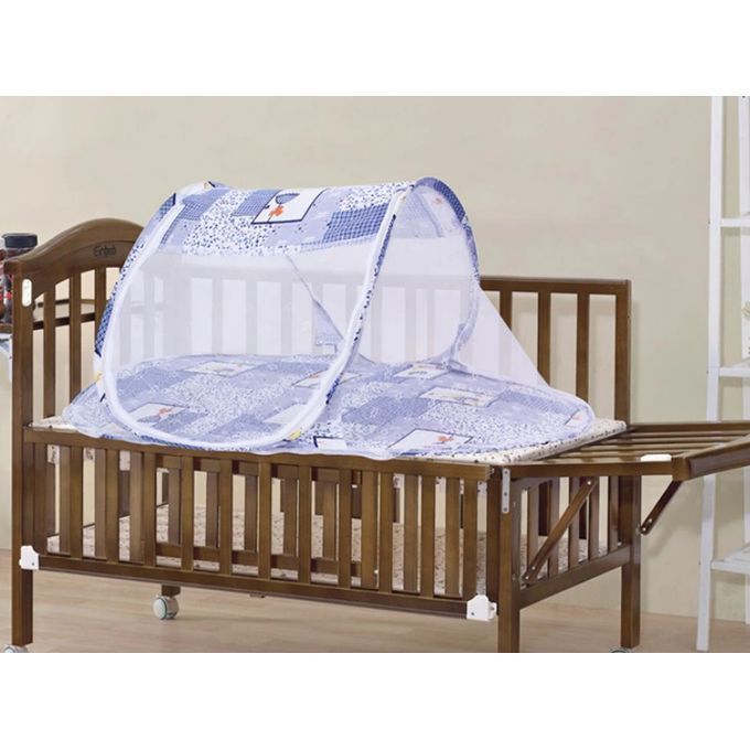 product_image_name-Generic-berceau lit pliable bébé enfants Maison infantile avec fermeture éclair moustiquaire tente coussin de couchage portable-2