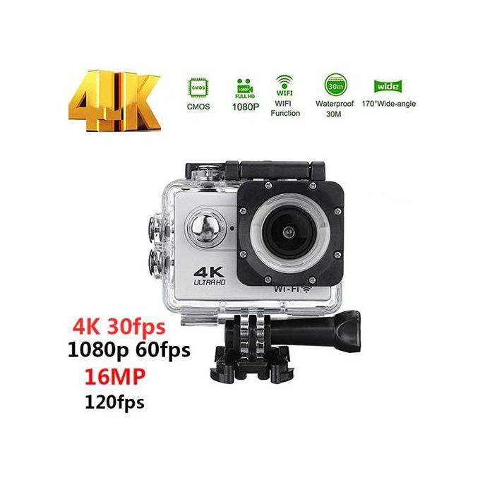 Caméra Sport AKASO 4K WiFi étanche Avec écran Tactile Et Kit Accessoires