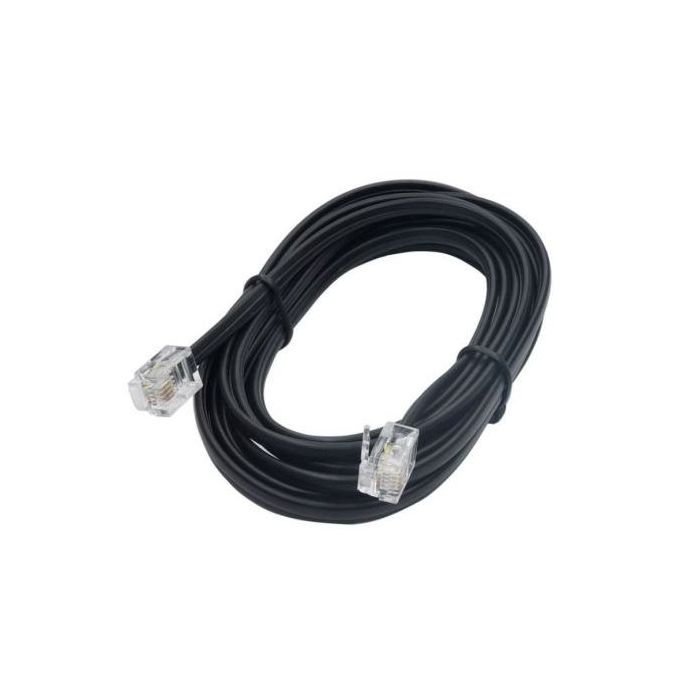 QILIVE Câble ADSL RJ11 Mâle / JR11 Mâle - 10 M - Blanc pas cher