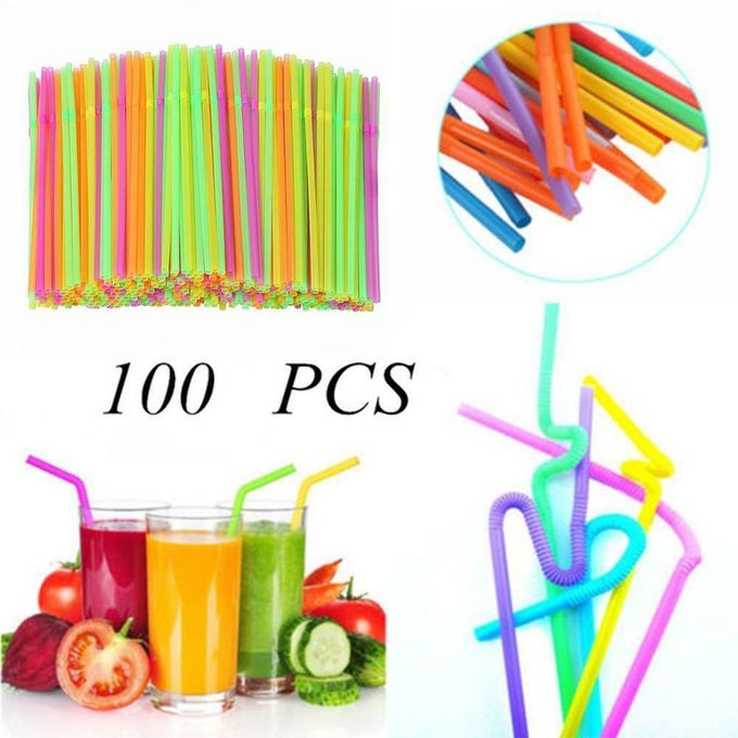 Lot de 100 pailles réutilisables en plastique rose en forme de cœur avec  brosses de nettoyage, pour tous les types de smoothies, milkshakes