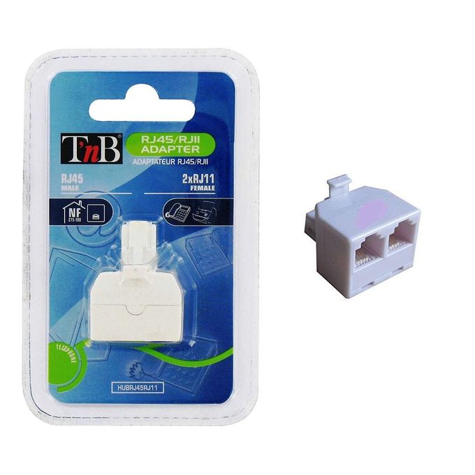 2 Pcs RJ45 Adaptateur RJ45-90 ° Post-Board Double Prise Extérieure