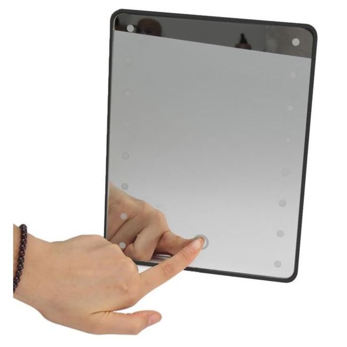 Generic Miroir De Maquillage Reglable Noir Avec Interrupteur