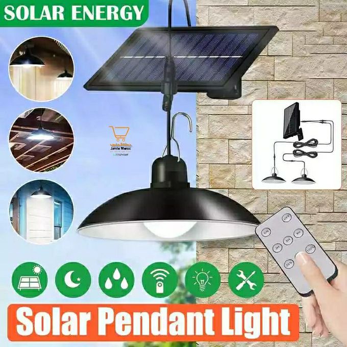 Lampe solaire d'intérieur extérieure de lumière pendante solaire