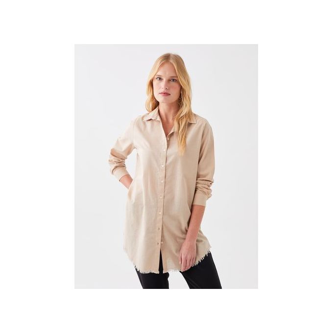 Compare Lc Waikiki Tunique chemise unie a manches longues pour femme Price
