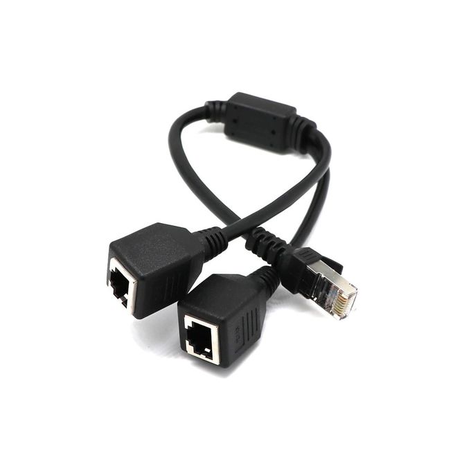 Generic Répartiteur RJ45 mâle vers 2 femelles, 30cm à prix pas