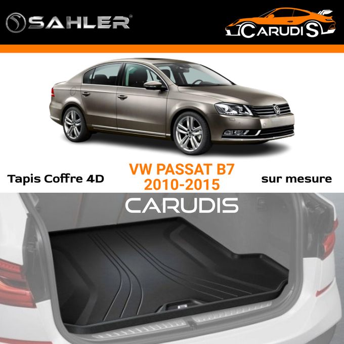 SAHLER Tapis coffre 4D VW Passat B7 sur mesure sans odeur imperméable  antidérapant à prix pas cher