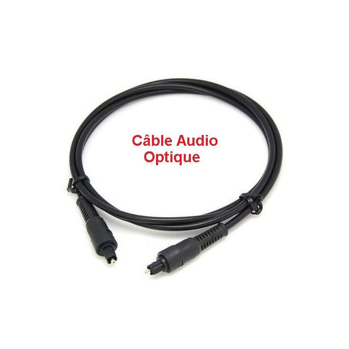 Câble Audio Optique Mâle Mâle Sortie Audio Numérique Fibre Optique Toslink  SPDIF