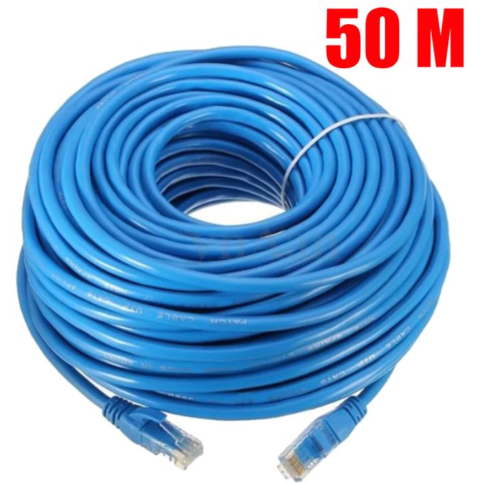 Generic Câble Réseau Cat.6 RJ45, Câble Ethernet (5M) Internet LAN - Bleu à  prix pas cher