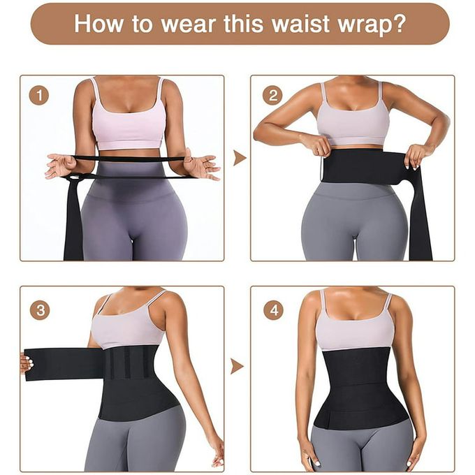 Taille Bandage Wrap Trimmer Ceinture Taille Trainer Corps Shapewear Ventre  Femme Ventre Plat Minceur Gain Post-partum Gaine Ceinture Corset