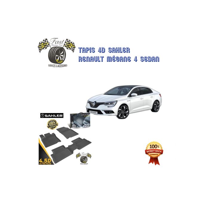 Auto Accessoires Rabat - Pose Tapis 4D Sur mesure Renault Megane 4 Sedan  Disponible En Stock Livraison partout au maroc