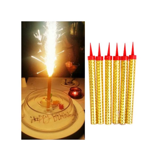 Generic bougies scintillantes d'anniversaire - birthday sparkling candle  lot de 6 à prix pas cher