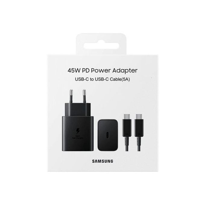Samsung chargeur rapide 45W avec câble USB type C