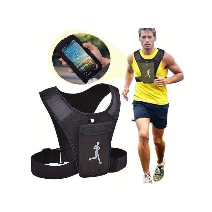 Gilet De Running Léger Et Réfléchissant – Poche Téléphone étanche, Ajustable Pour Hommes Et Femmes