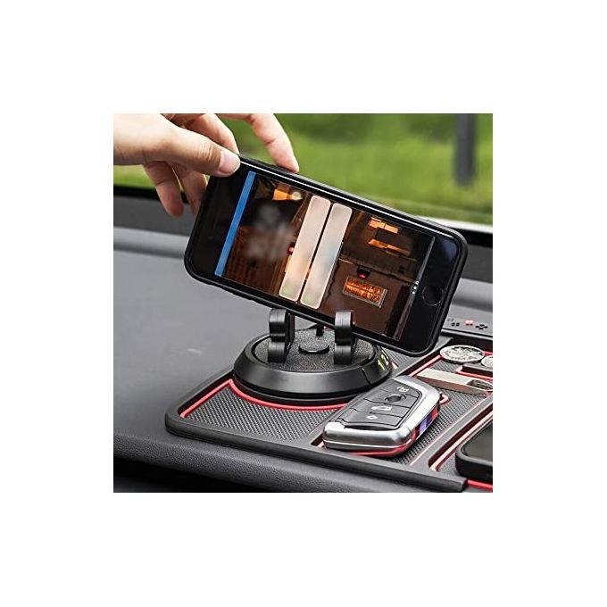 Support smartphone pour voiture avec tapis antidérapant pour