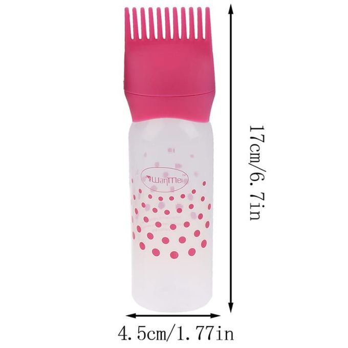 WLLHYF Lot de 3 flacons applicateurs de couleur de 177 ml avec échelle  graduée pour colorant les cheveux, peigne, applicateur d'huile capillaire,  pinceau de teinture pour cheveux : : Beauté et Parfum